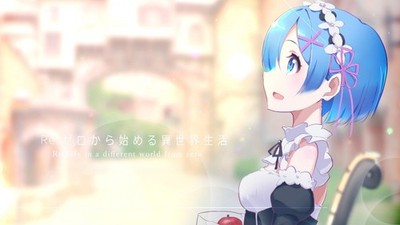 Anime rezero kara hajimeru isekai seikatsu rem girls Custom Gaming Mat Desk