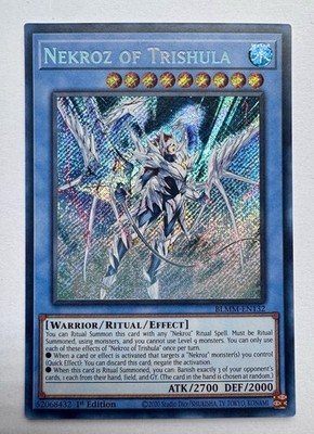 Yugioh Nekroz of Trishula BLMM-EN132 Secret Rare 1st Edition