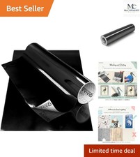 Versatile 12 X 7ft Gloss Chrome Black Adhesive Vinyl Roll - Scratch Resistant Versatile 12 X 7ft Gloss Chrome Black Adhesive Vinyl Roll - Scratch Resistant