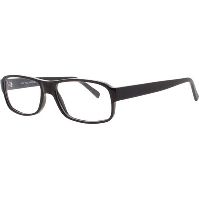 Andy Wolf Men's Eyeglasses Brown Acetate Rectangular Shape Full Rim Frame 4512 E