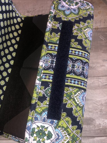 NWT Vintage Vera Bradley Cambridge 40 CD/DVD Disc Holder Bi-Fold Case Navy Green - Picture 5 of 7