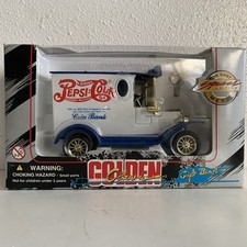 Vintage Golden Classic Pepsi Cola Gift Coin Bank Diecast Truck édition spéciale