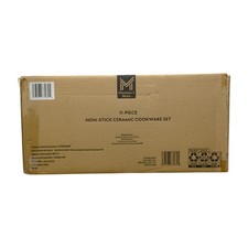 Member's Mark 11-Piece Modern Ceramic Cookware Set, Burgundy