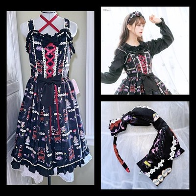 metamorphose temps de fille Disney Alice in Wonderland JSK Dress Headband Lolita