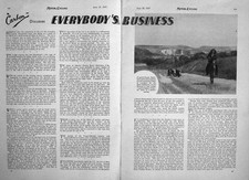 Antique Old Print Motor Cycle Magazine 1947 B.S.A. Whitworth Norton Ariel 20th