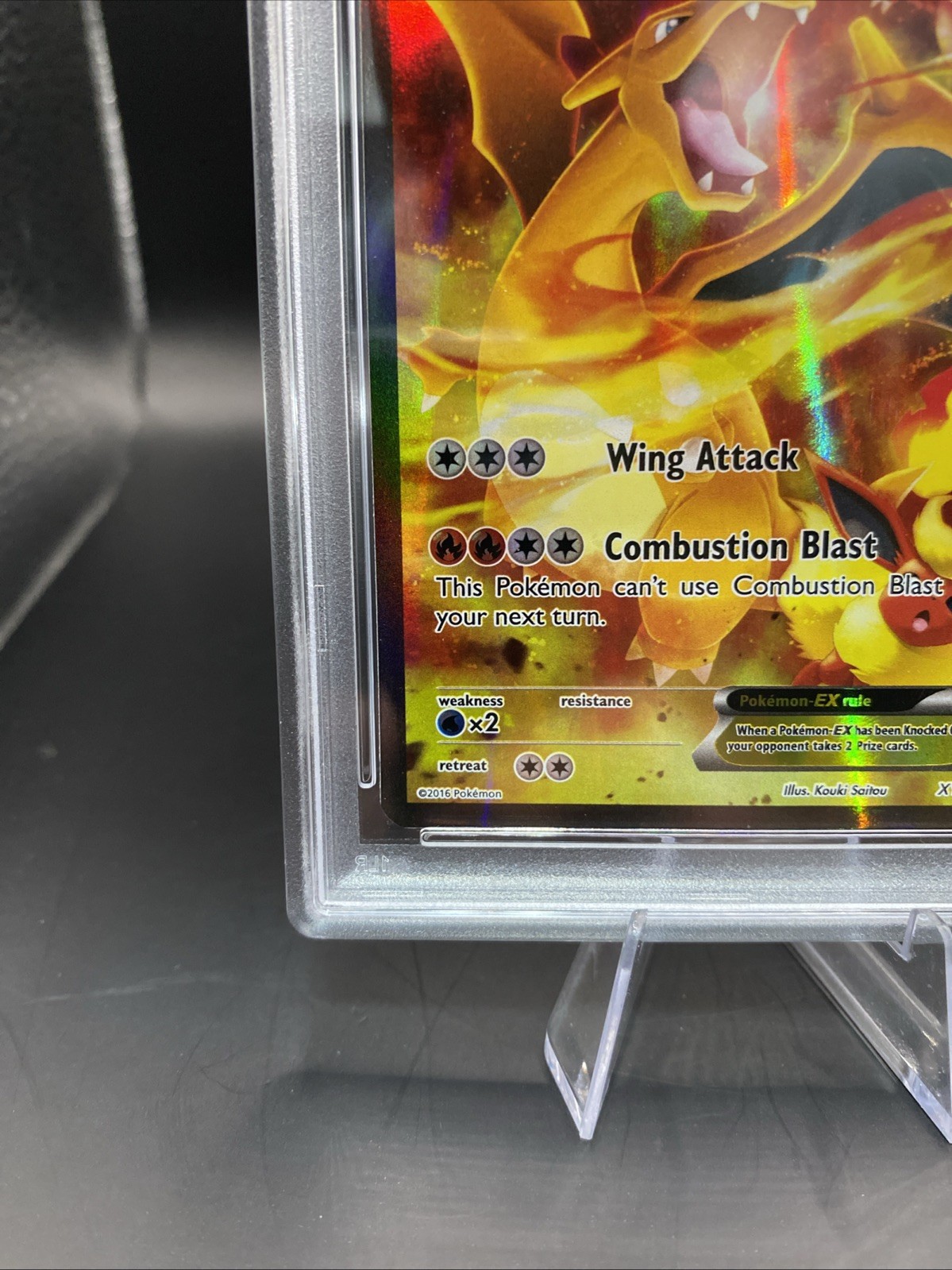 Pokemon Charizard EX Black Star Promo XY121 Red & Blue Coll. PSA 9 view 5