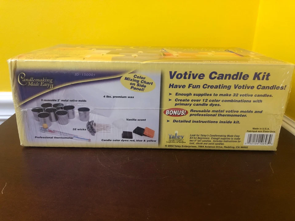 2002 Yaley Candlemaking Made Easy II Votive Candle Home Crafting Kit 32 Count - Image 4 of 4