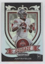 2021 Panini Prizm Draft Picks Crusade Silver Prizm Justin Fields #163 0ps8