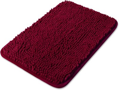 Small Bathroom Rugs 12''x18''   Thick Chenille Bath Mats | Absorbent and Washable