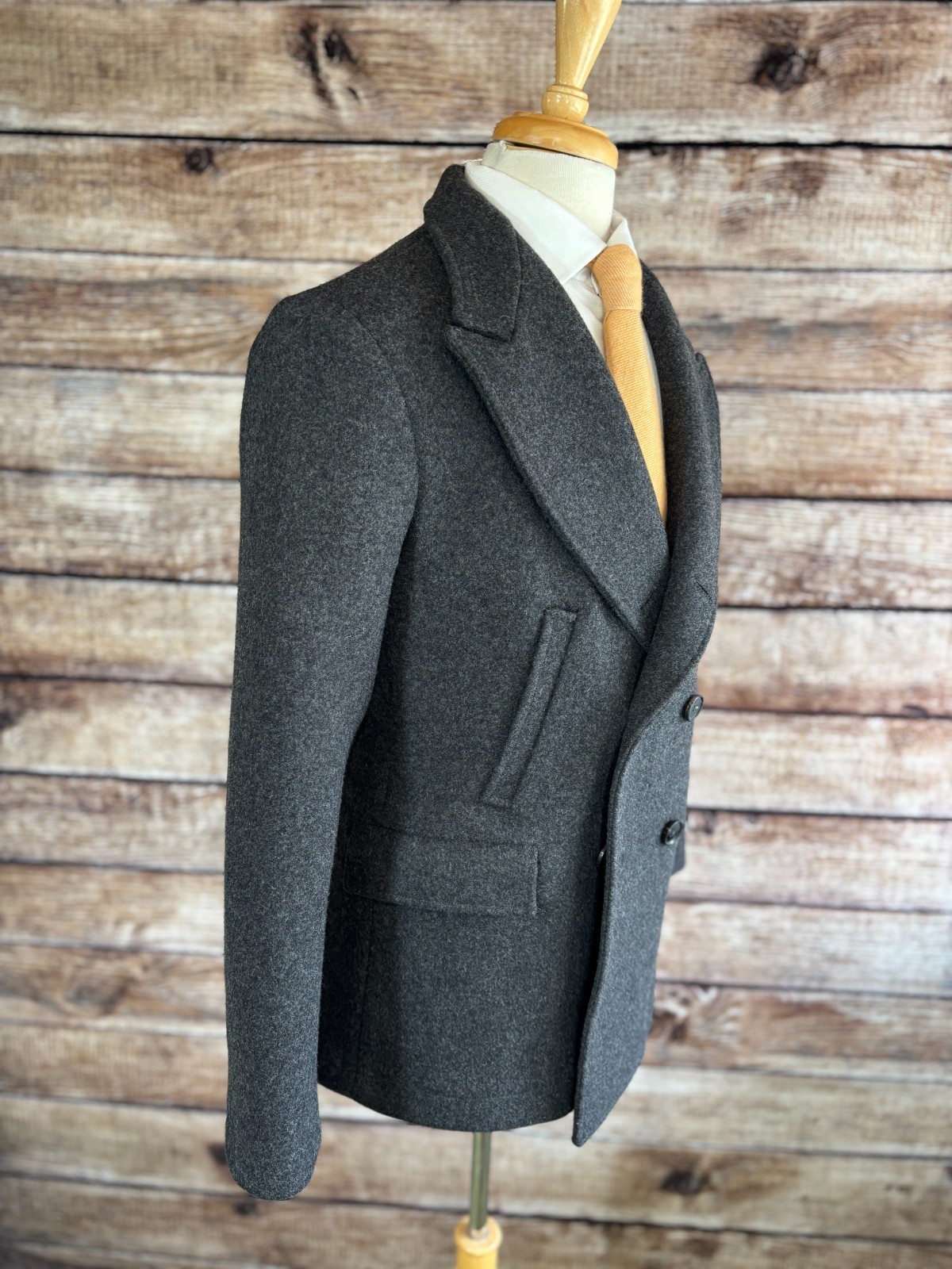 Billy Reid Wool Bond Peacoat Size L image 4