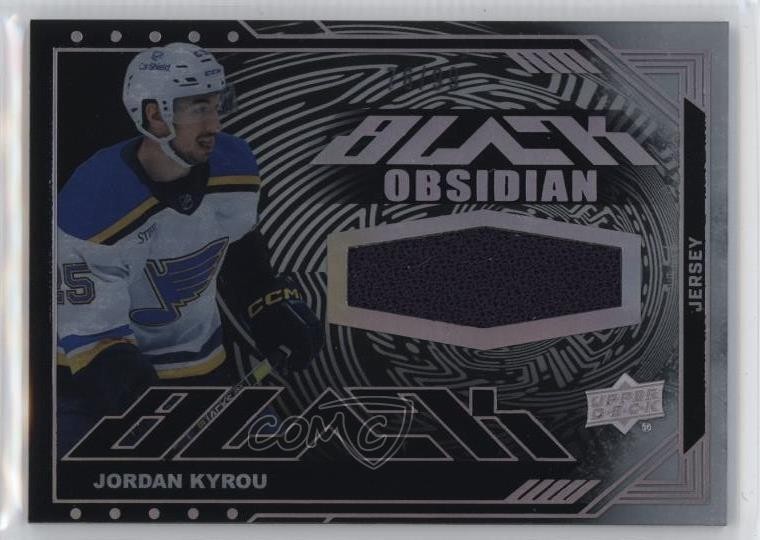 2023-24 SPx UD Black Obsidian Jerseys 76/99 Jordan Kyrou #OJ-JK 02l7
