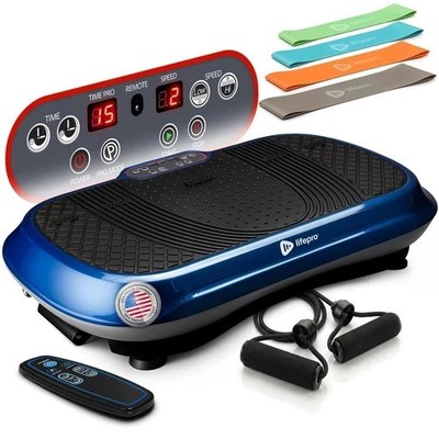 Lifepro Waver Vibration Plate Exercise Machine Full Body Workout Lymphatic -Blue
