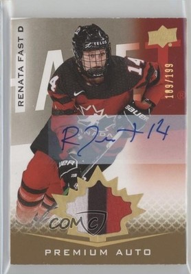 2021 Upper Deck Team Canada Juniors /199 Tier 1 Renata Fast #53 Patch Auto 0o5t