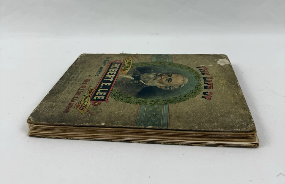 A VIDA DO GENERAL ROBERT E LEE LIVRO 1895 CONFEDERADO 4 CRIANÇAS ORIGEM MUITO RARA - Imagem 3 de 4