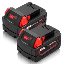 48-11-1850 Battery 2 PACK 18V for Milwaukee 48-11-1862 48-11-1840 6.0Ah