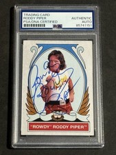 “ROWDY” RODDY PIPER 2008 TOPPS WWE HERITAGE SIGNED AUTOGRAPHED CARD PSA/DNA