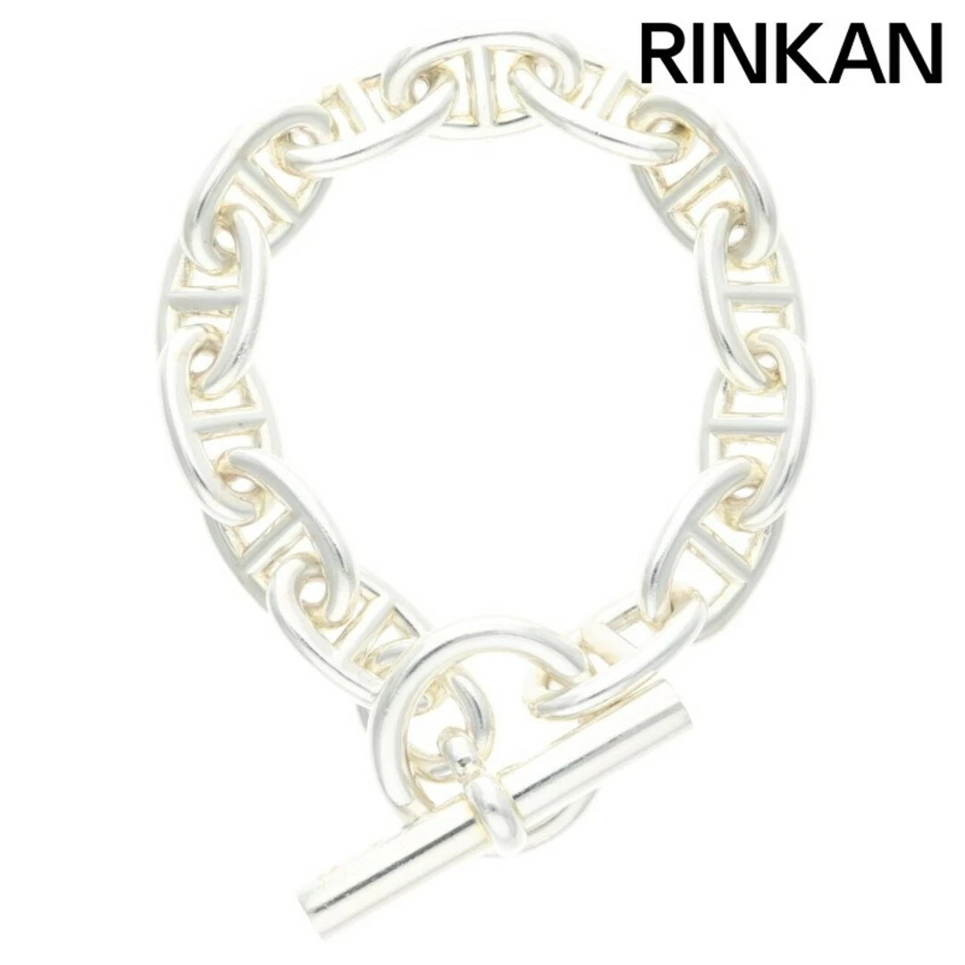 HERMÈS Hermes Chaine d'Ancre TGM Sheine Caviglia Argento Bracciale Uomo 13LINK Usato04