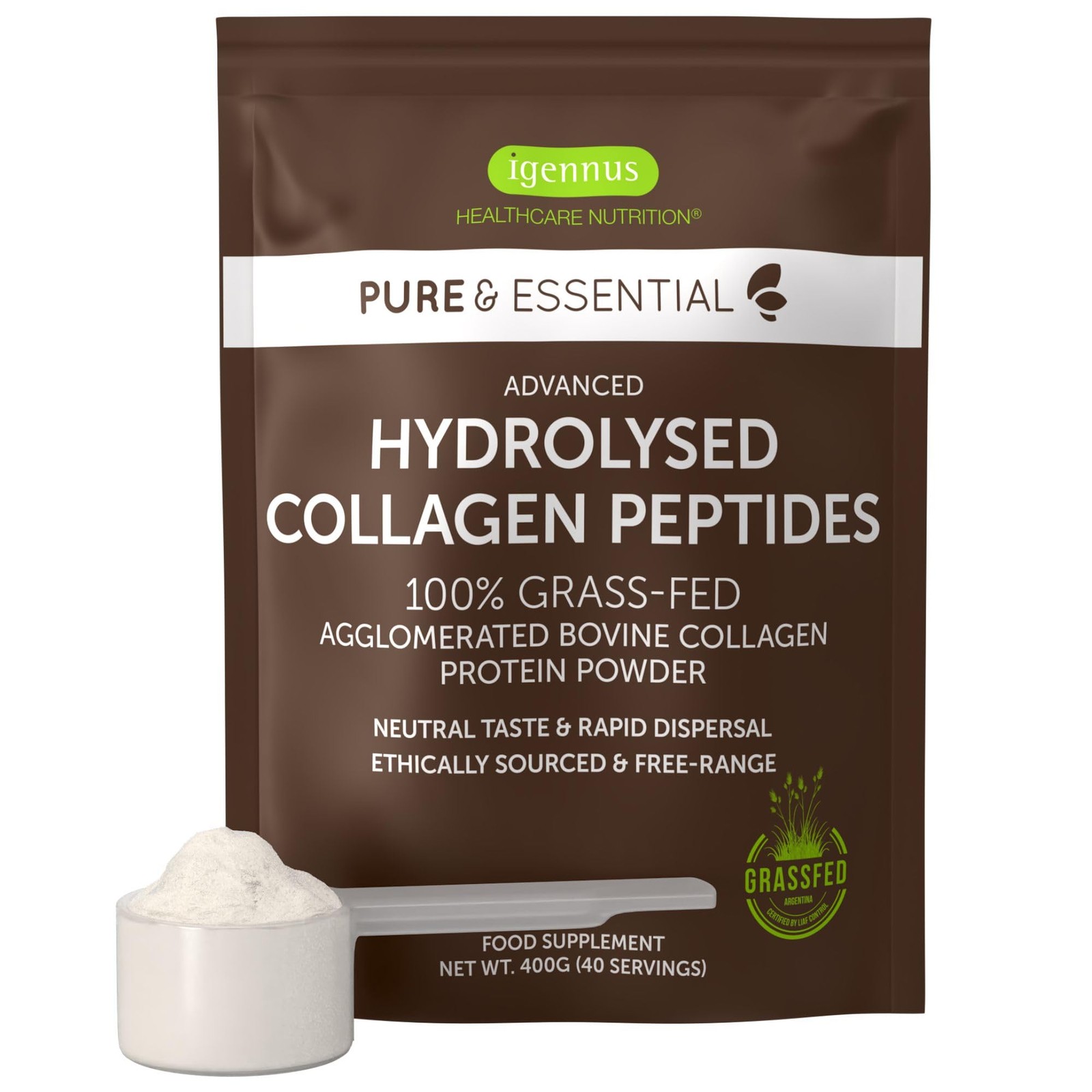 Collagene Idrolizzato Bovino Grass Fed 400g Peptidi Puri | Shop Online