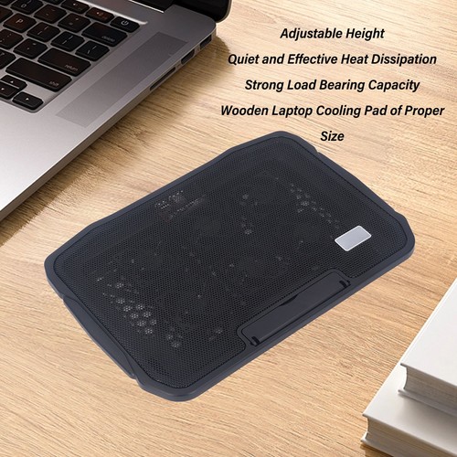 Laptop Cooling Pad Cooler Stand Adjustable Height High Speed Laptop Cooling S CB - Afbeelding 4 van 23