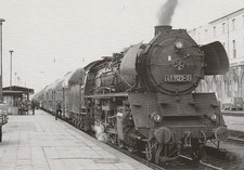 seltene s-w AK Dampflok 41 1123 der DR