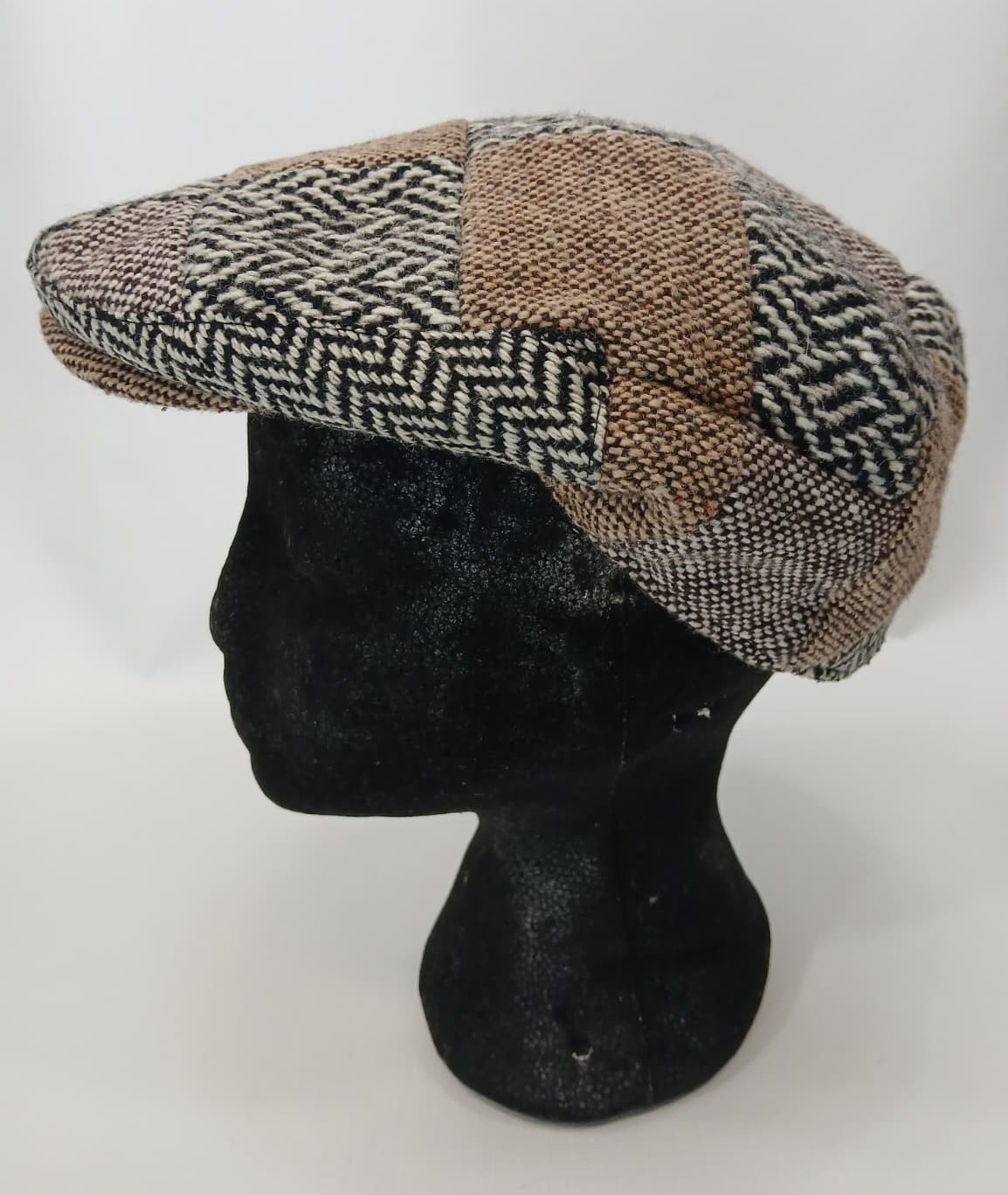 Patrick Francis Multicolor Tweed Patch Flat Cap E… - image 3