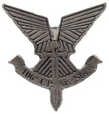 Distintivo Alpini 106ª CP Ar. Sos. Btg Feltre Metallo Militare uniforme divisa
