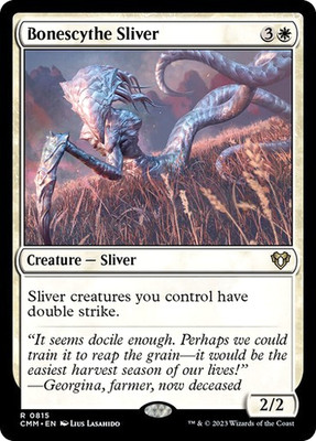 MTG - Bonescythe Sliver - Commander Masters - Magic the Gathering