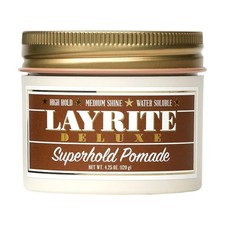 Layrite Deluxe Men's Grooming Product Superhold Pomade, 4.25 oz. E629