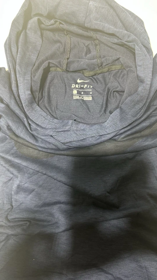 Nike Sudadera con Capucha Suéter Juvenil L Azul Marino Dri Fit Swoosh Pullover Ligero Niños Foto 4 de 4