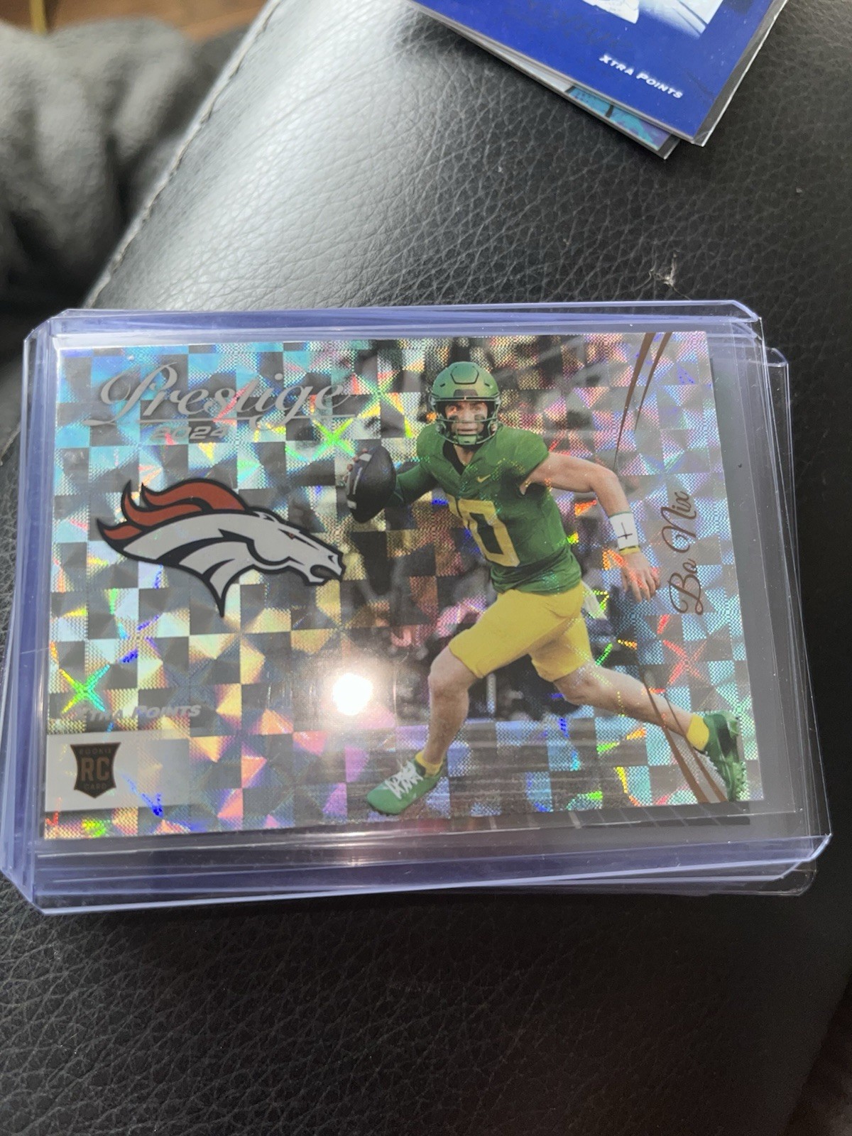 2024 Panini Prestige - SP Rookies Bo Nix #391 Xtra Points Hyper (RC)