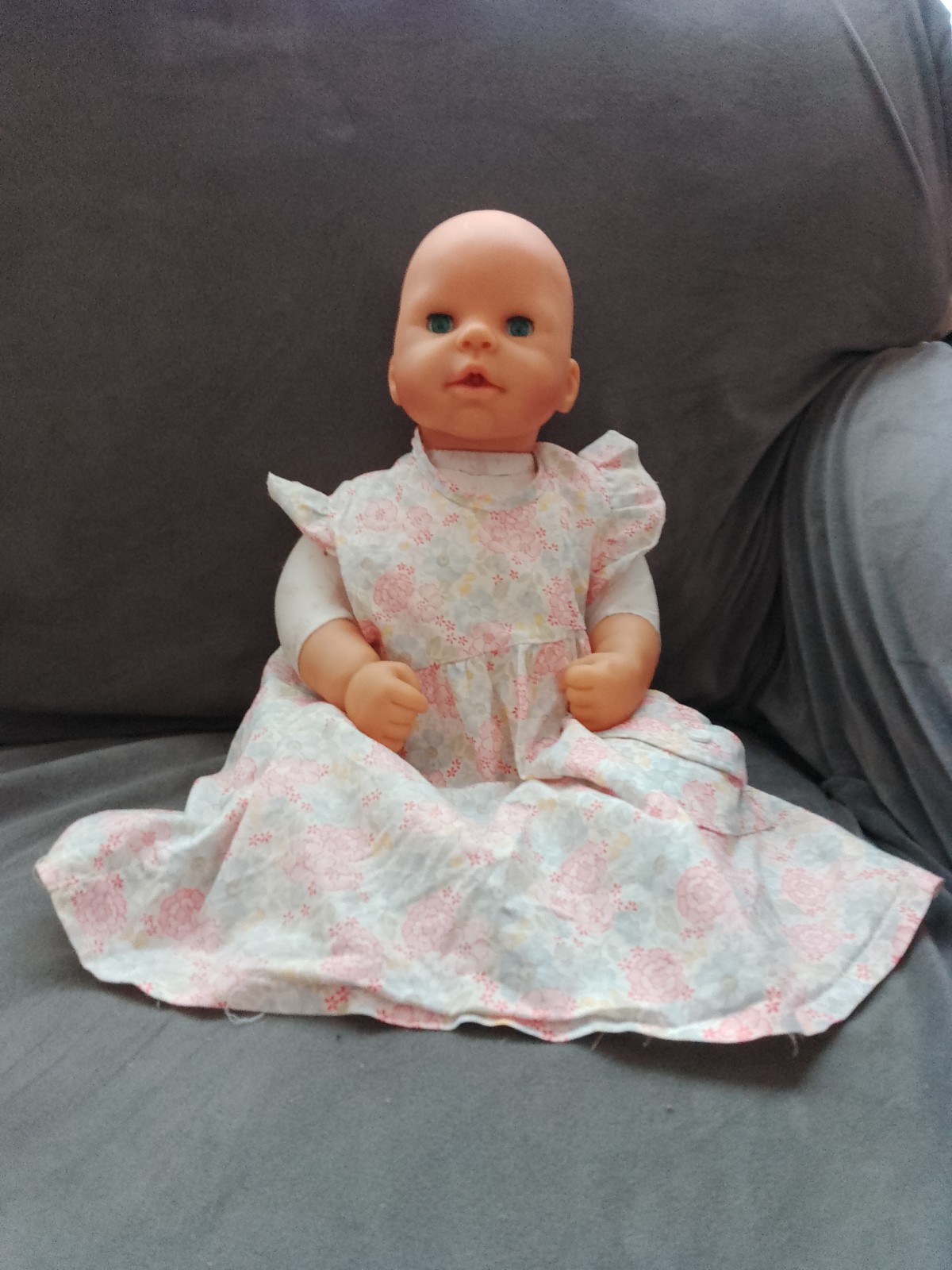 Zapf Creation Babypuppe 48cm Baby Born Blauäugig Stoffpuppe Vintage Sammler Alt