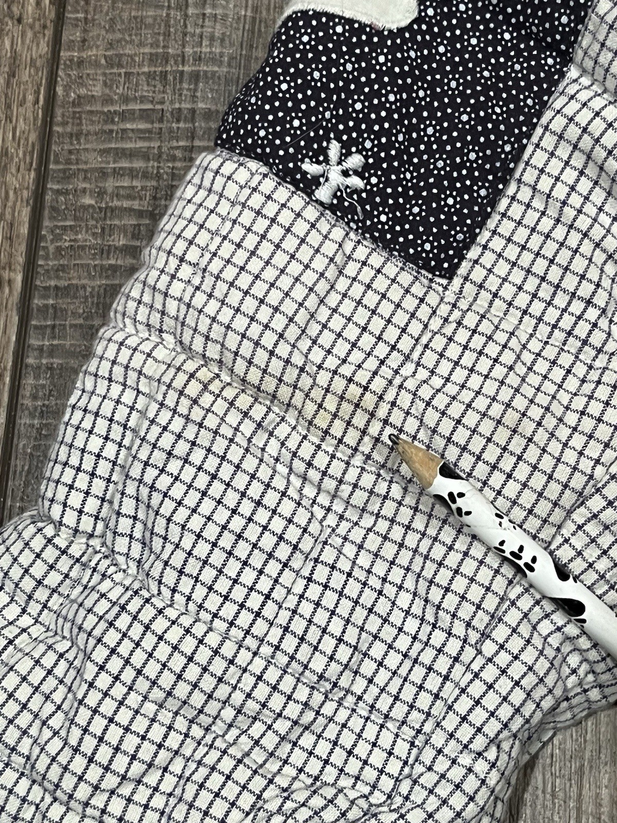 Vintage Patch Magic Quilted Patchwork Snowman Win… - image 10