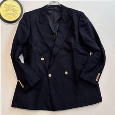 Burberry Double Breasted Wool Blazer Navy S Used From Japan