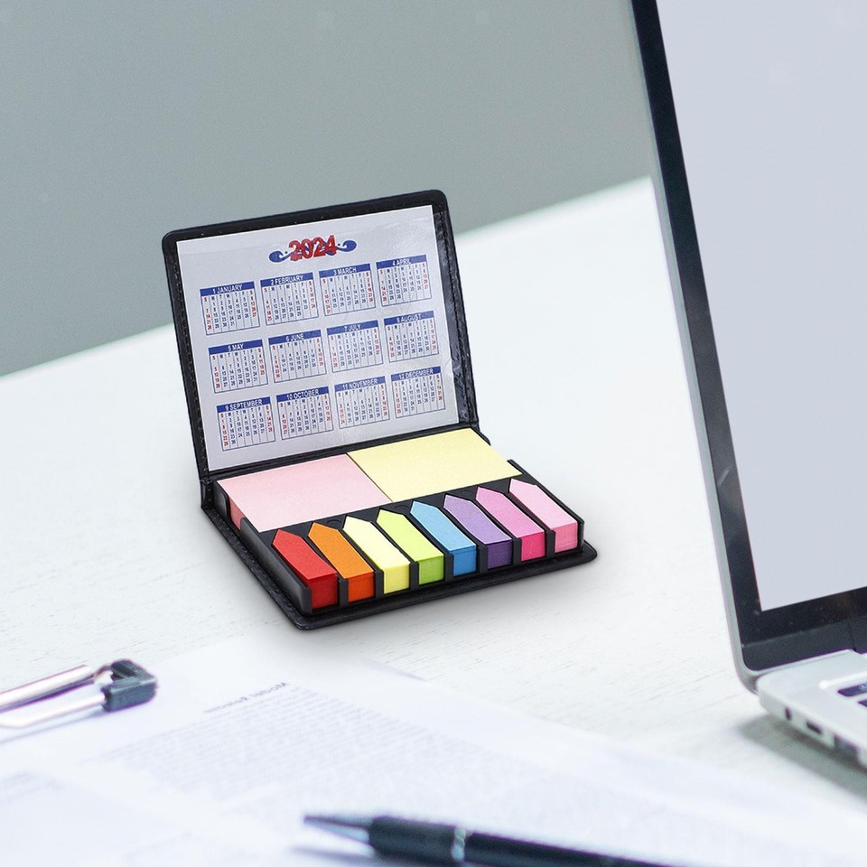 Boxed Self Sticky Notes with Calendar Page Markers Tabs Divider Sticky ...