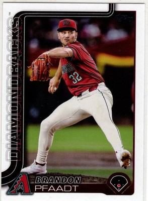 2025 Topps Series One Baseball Brandon Pfaadt No. 182 Arizona Diamondbacks