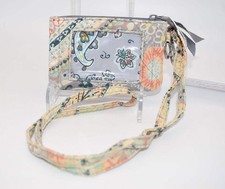 Vera Bradley Zip ID Lanyard in "Citrus Paisley" Pattern