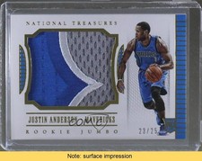 2015-16 Panini National Treasures Prime 23/25 Justin Anderson #4 READ 2sq