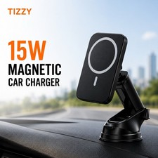 15W Magnetic Wireless Car Charger Mount Fast Charging