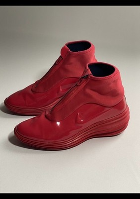 Nike Damen Lunar Elite Sky Hi Sneaker Boots 38.5 EU 7,5 US Rot