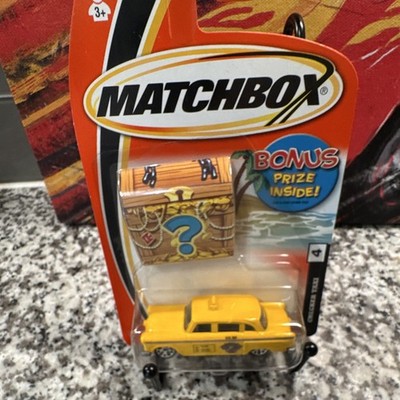 Matchbox Treasure Inside 1959 Checker Taxi 1:64 Diecast Yellow/Black Unopened