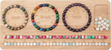 Bead Board for Jewelry Making, Bamboo Beading Board for Bracelet Making, Beads M