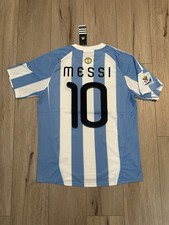 Argentina Messi Soccer Jersey 2010 Blue Size S