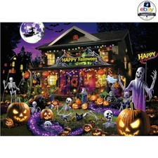 Halloween Jigsaw Puzzle Adults 1000 Piece Spooky Haunted House 27.5 x 19.7 in