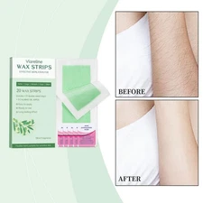 Viareline WAX STRIPS EFFECTIVE DEPILATION For Arms|Legs|Face|20 STRIPS WAX J3K6