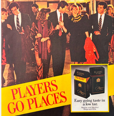 1984 Players Select Blend Cigarettes Advertisement Vintage Tobacco DWU17F