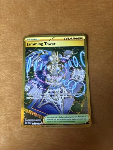 Jamming Tower Hyper Rare SV10: Destined Rivals 243/182 NM Holo