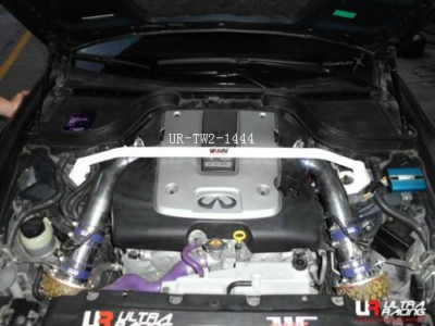 FIT INFINITI Q70 (Y51) 3.5 V6 '13 ULTRA RACING 2PT FRONT STRUT BAR (UR-TW2-1444)