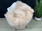 Gorgeous Baby Pink Faux Sheepskin Rug 2' x 3' - 24" x 36" 