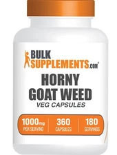 BulkSupplements Horny Goat Weed 360 Vegan Capsules - 1000mg Per Serving