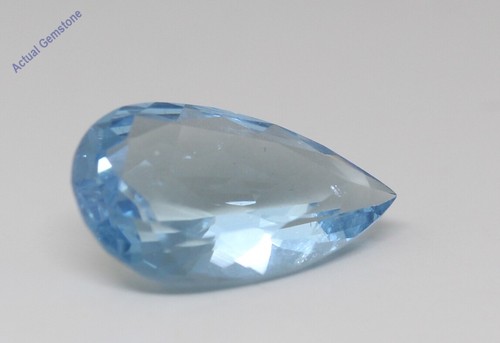 Pear Natural Mined Loose Aquamarine (6.22 Ct Blue Si1 Clarity) - Picture 2 of 4
